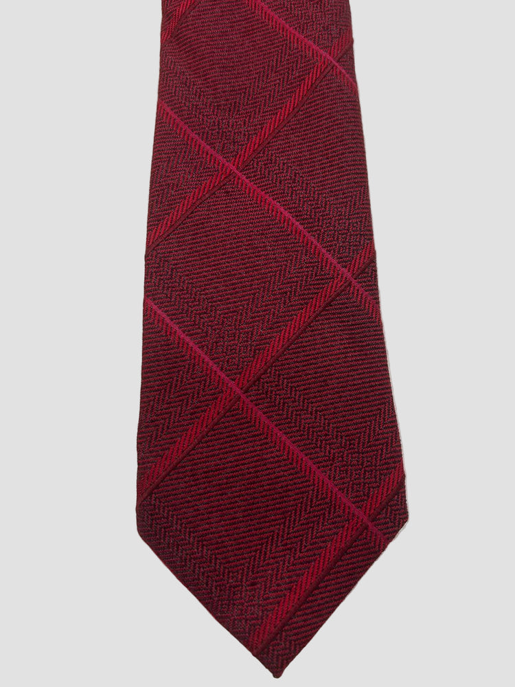 Michael Kors Corbata Rojo Oscuro con Rayas