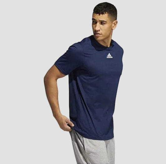 Adidas Camiseta Deportiva Azul Marino