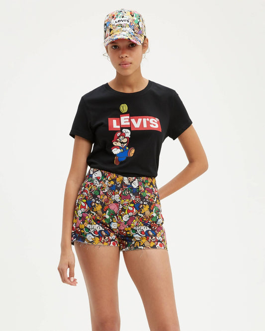Levi’s Super Mario Camiseta Mujer Negro