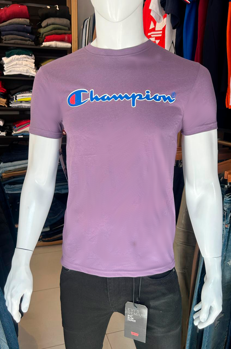 Champion Camiseta Hombre Lila