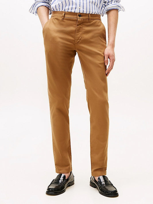 Tommy Hilfiger Pantalon Tela Café Straigth