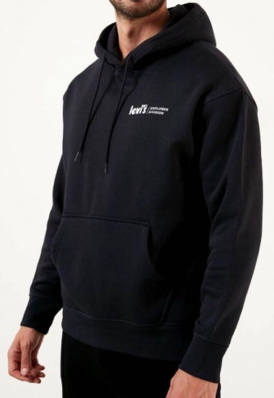 Levi’s Hoddie Hombre Negro Logo Blanco