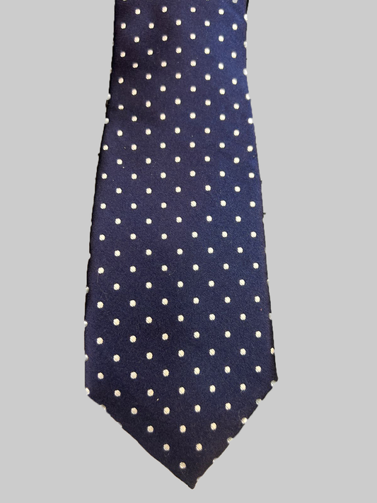 Tommy Hilfiger Corbata Azul Marino Puntos Blancos