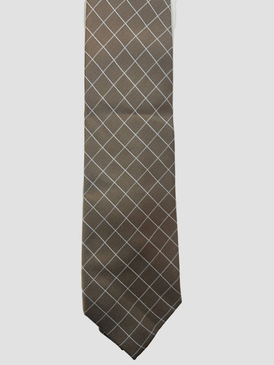 Michale Kors Corbata Beige Rayas