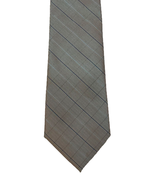 Calvin Klein Corbata para niño Gris Rayas