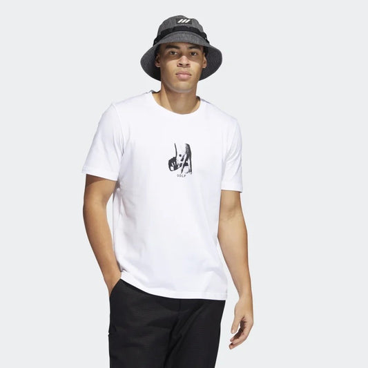 Adidas Camiseta Deportiva Hombre Blanco