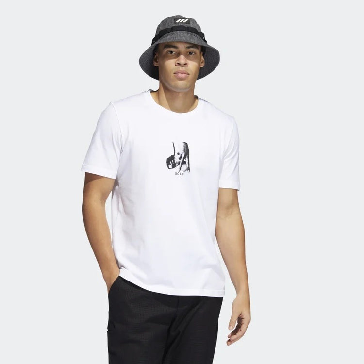 Adidas Camiseta Deportiva Hombre Blanco