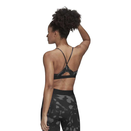 Adidas Bra Deportivo Gris Aeroreact Hyperglam Printed