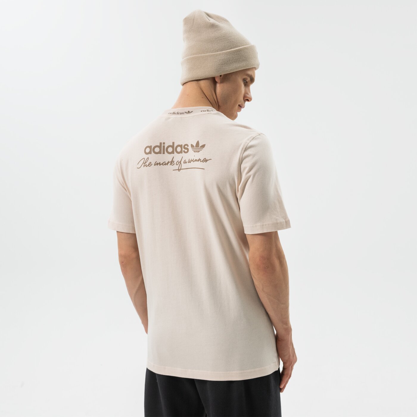 Adidas Camiseta Deportiva Hombre Beige