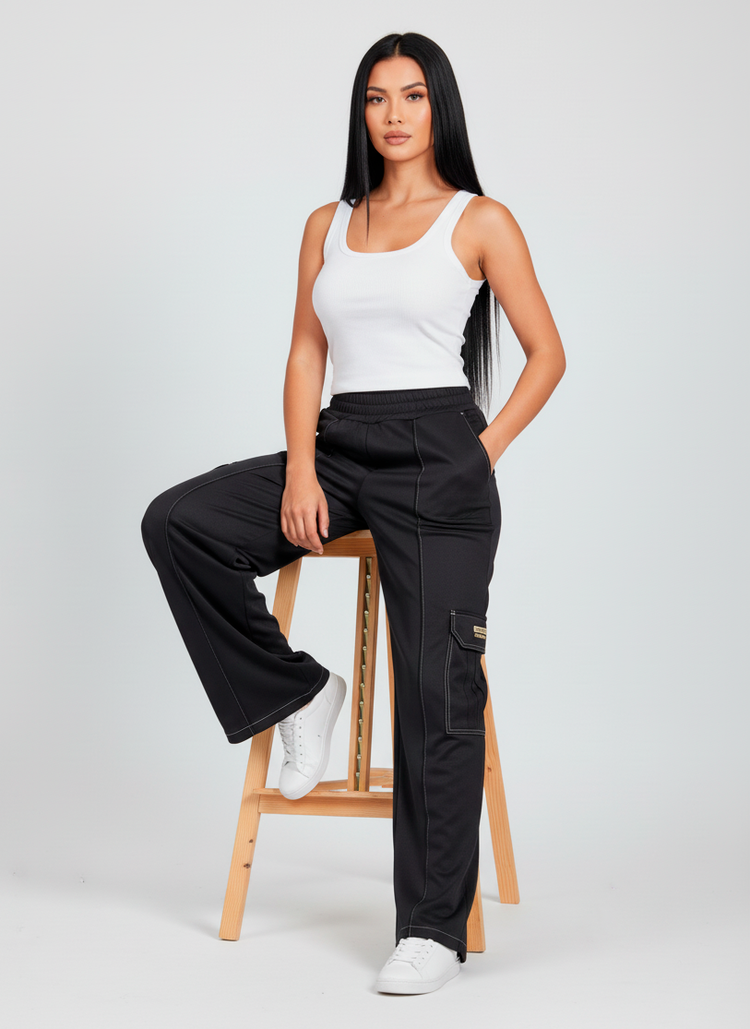 Adidas Calentador Jogger Mujer Negro