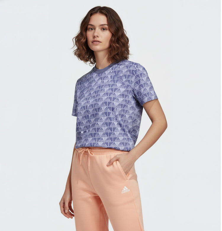 Adidas Camiseta Deportiva Mujer Violeta