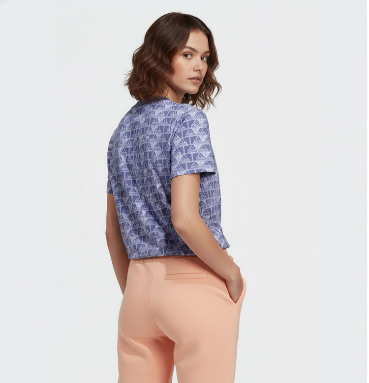 Adidas Camiseta Deportiva Mujer Violeta