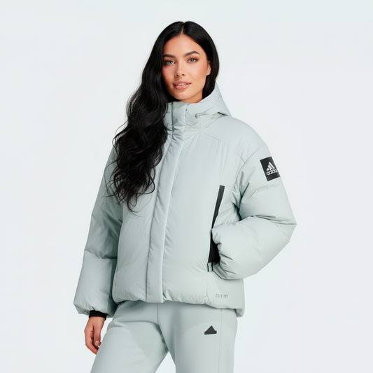 Adidas Chompa Puff Mujer Verde Claro