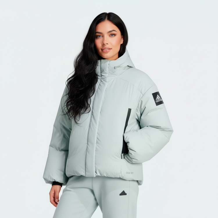 Adidas Chompa Puff Mujer Verde Claro