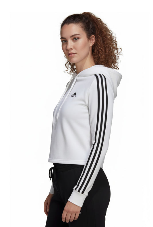 Adidas Suéter Deportivo con Capucha Mujer Logo Blanco N