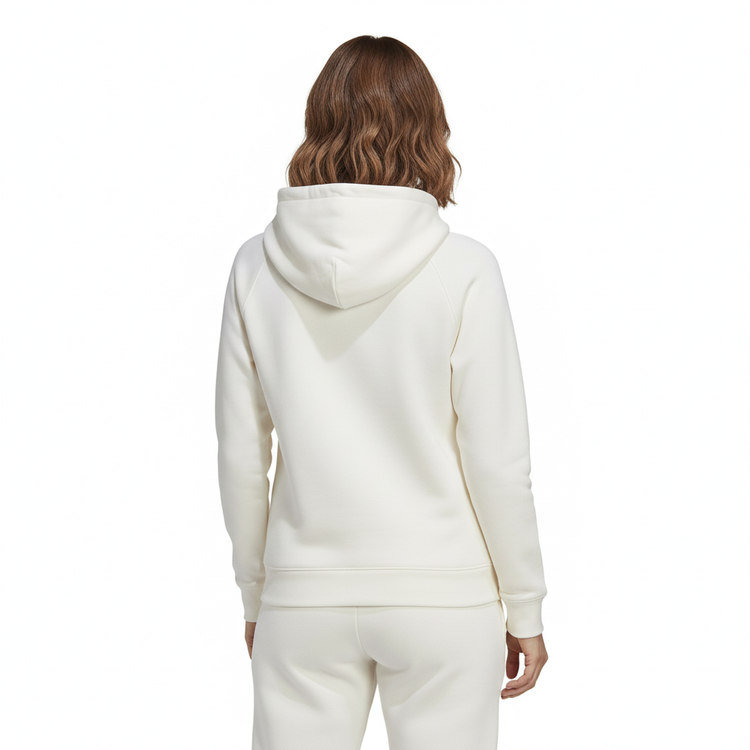 Adidas Hoodie Mujer  Beige Logo Naranja