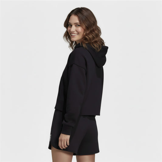 Adidas Suéter Deportivo con Capucha Mujer Negro