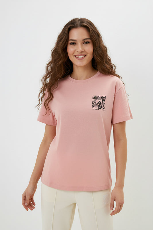 Adidas Camiseta Deportiva Mujer Rosado