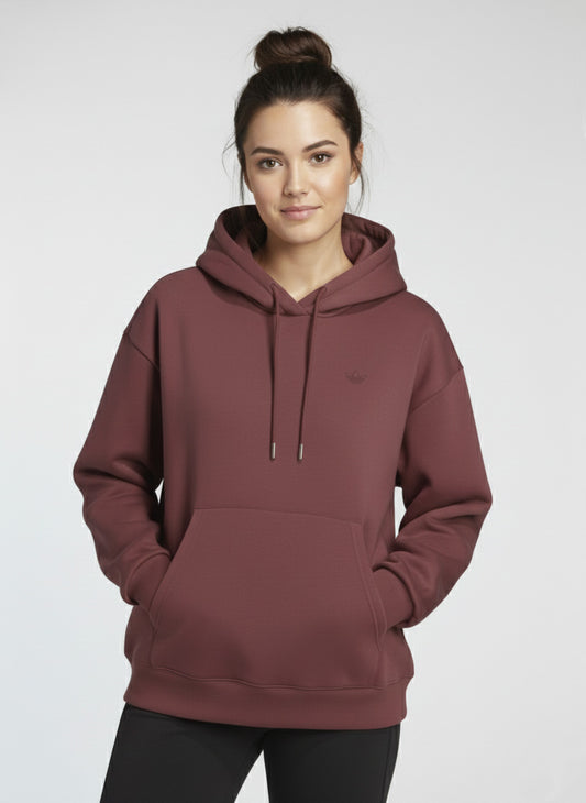 Adidas Hoodie para Mujer Borgoña