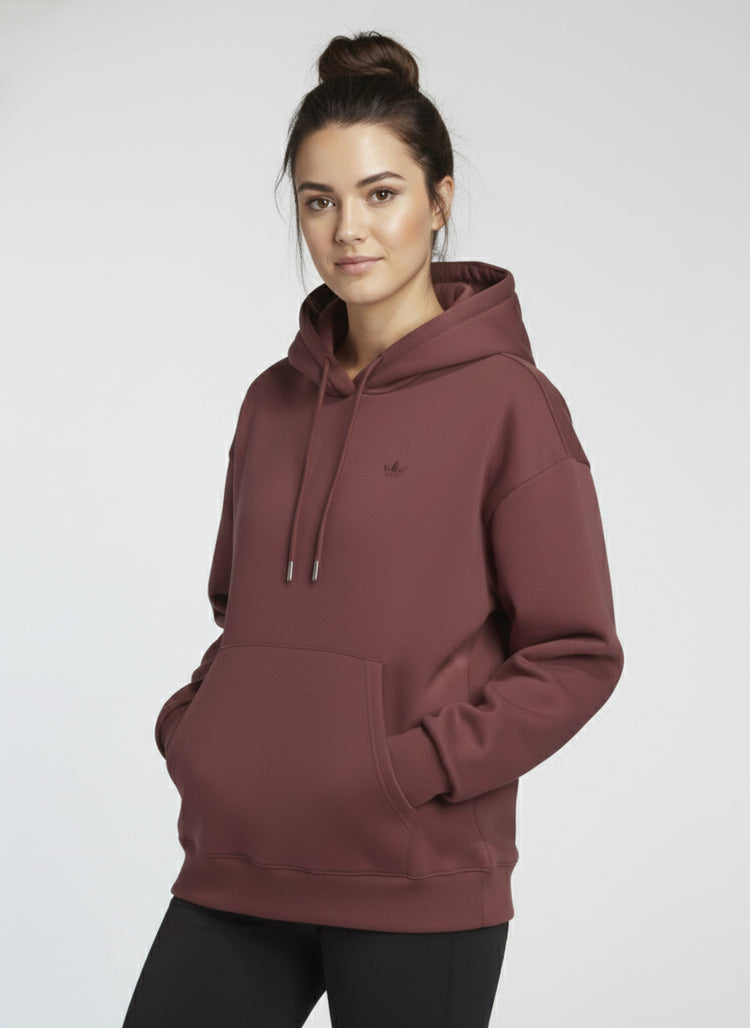 Adidas Hoodie para Mujer Borgoña