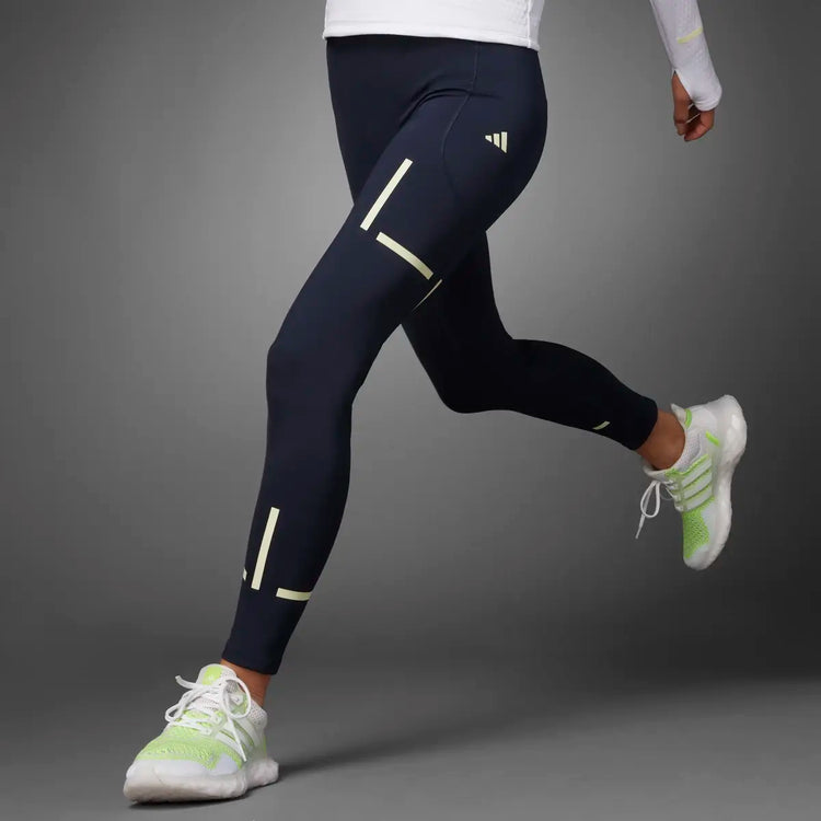 Adidas Licras / Leggins Azul Marino Fast Impact Reflect