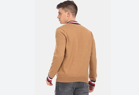 Tommy Hilfiger Suéter Hombre Café Claro