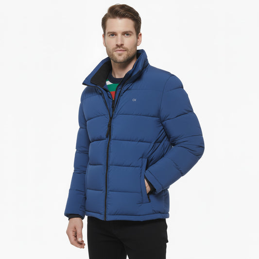 Calvin Klein Chaqueta Puff Azul Electrico
