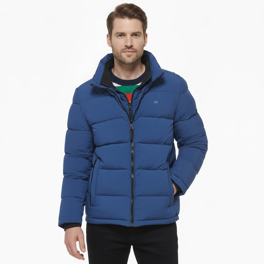 Calvin Klein Chaqueta Puff Azul Electrico