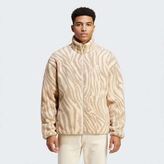 Adidas Abrigo Animalprint Beige Hombre
