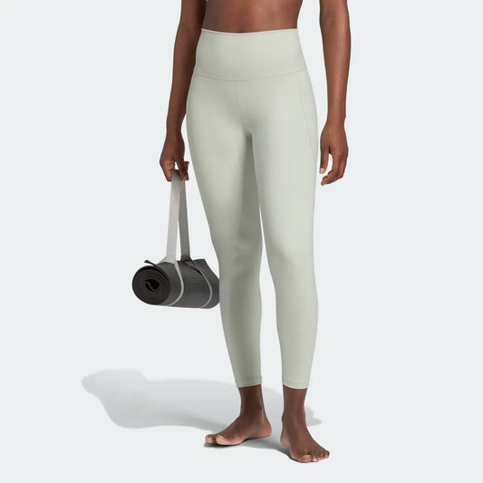 Adidas Licras / Leggins Yoga Studio 7/8 Verde Claro