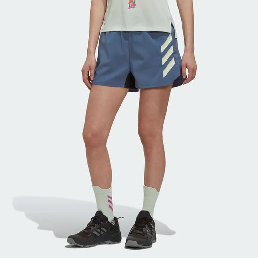 Adidas Mujer Short Deportivo Azul Terrex