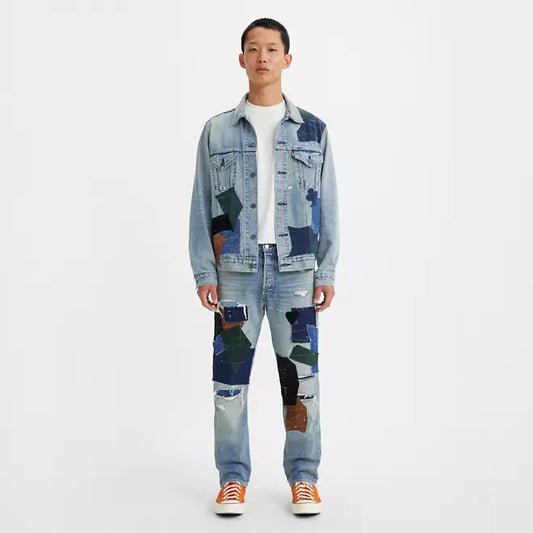 Levi's 501 '93 Straight Jeans Hombre Azul Indigo Patchwork