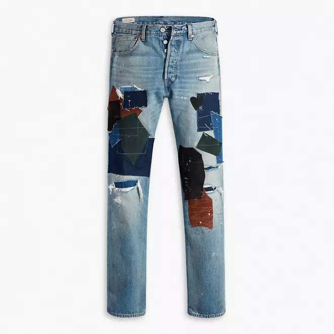 Levi's 501 '93 Straight Jeans Hombre Azul Indigo Patchwork