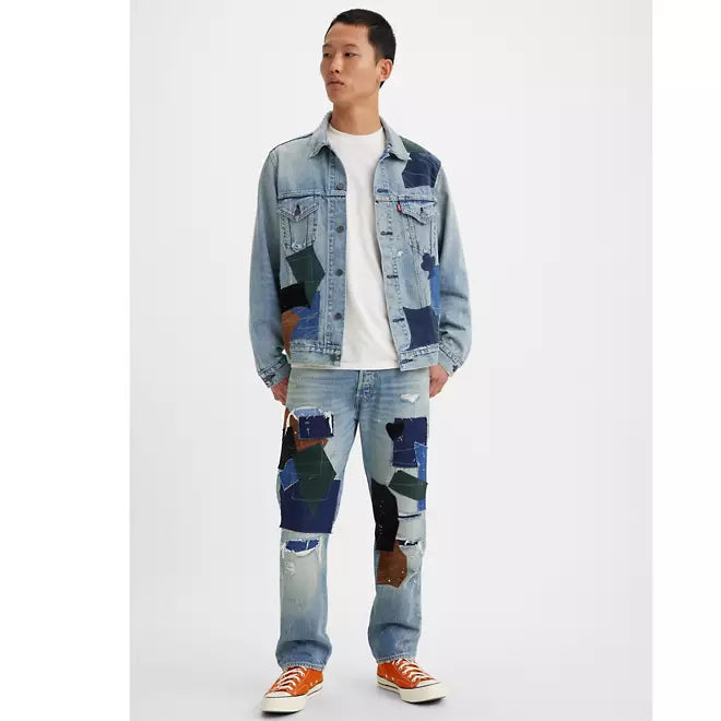 Levi's 501 '93 Straight Jeans Hombre Azul Indigo Patchwork