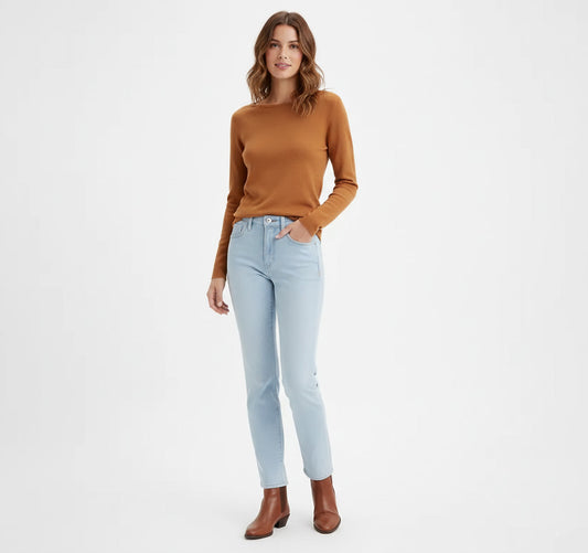 Levi's 724 High-Rise Slim Straight Jeans Mujer Azul