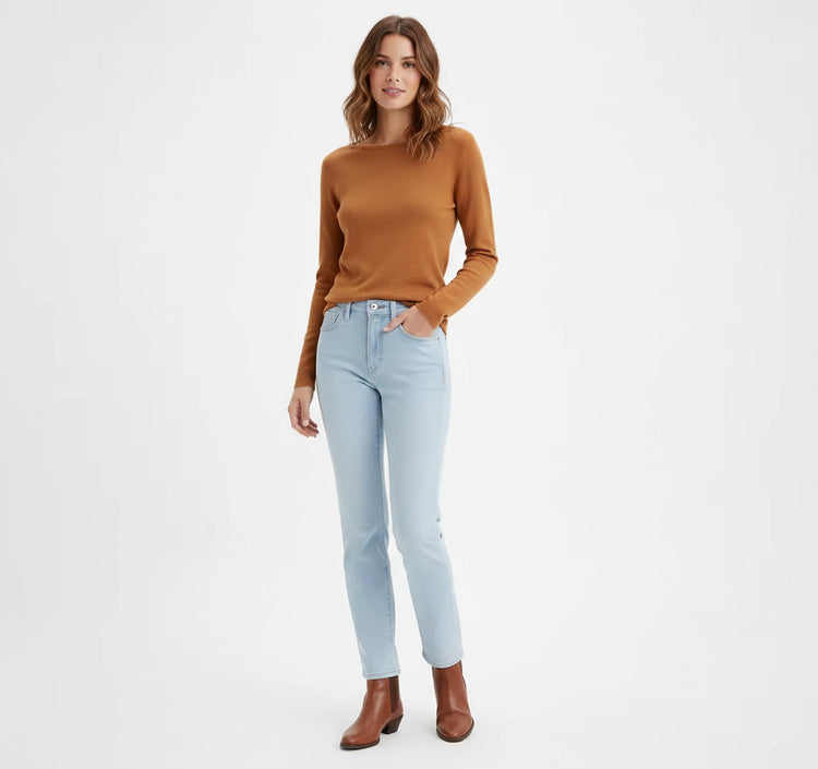 Levi's 724 High-Rise Slim Straight Jeans Mujer Azul
