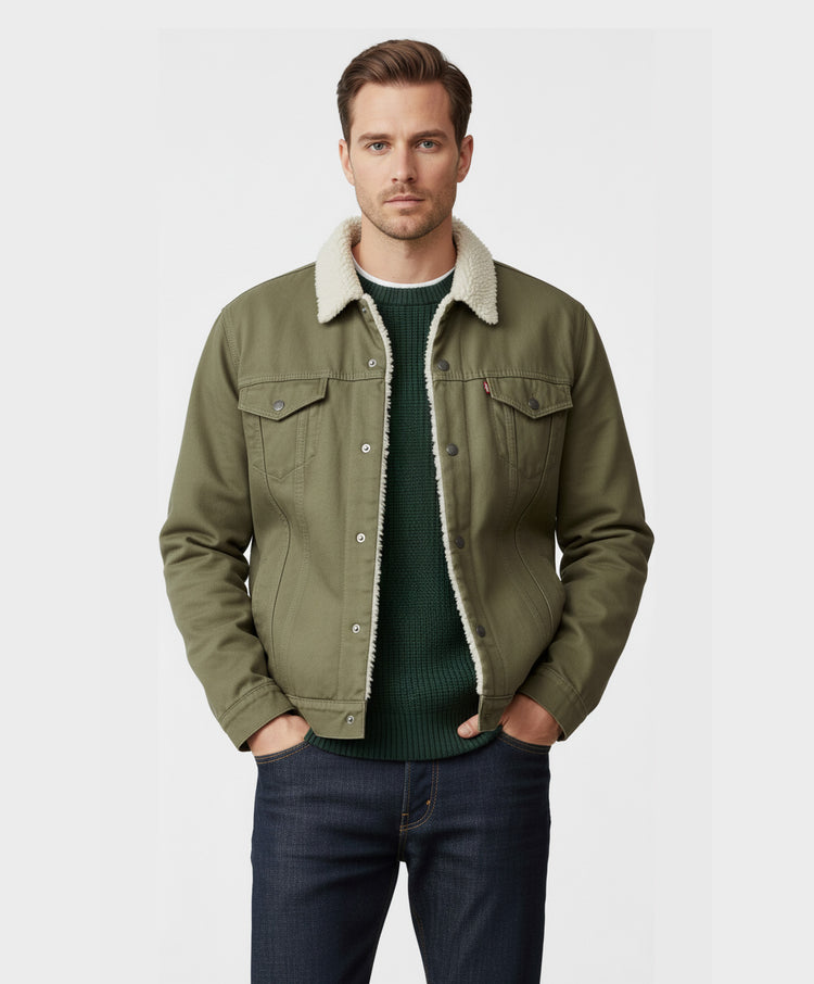Levi’s Chaqueta Ovejera Verde