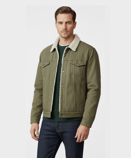Levi’s Chaqueta Ovejera Verde