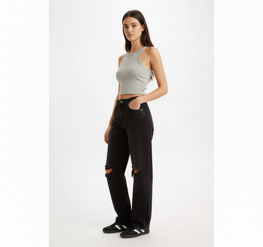Levi's Baggy Dad Mujer Negro