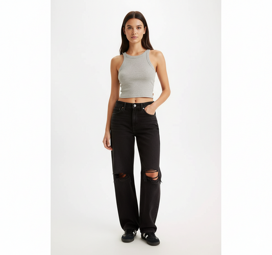 Levi's Baggy Dad Mujer Negro