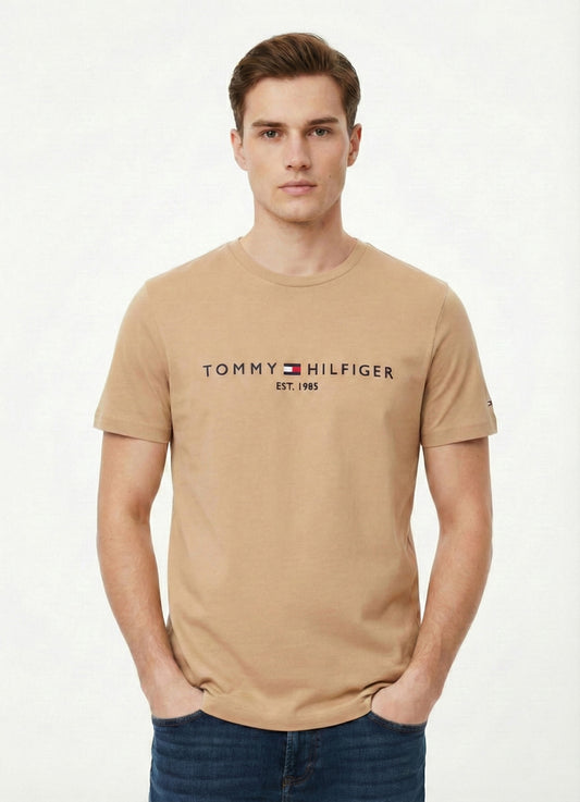 Tommy Hilfiger Camiseta con Logo Beige
