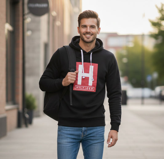 Tommy Hilfiger Suéter con Capucha negro H