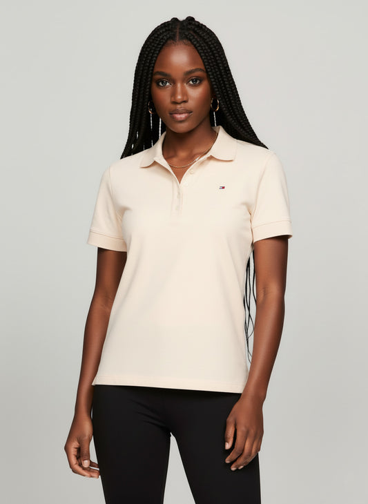 Tommy Hilfiger Polo Mujer Beige