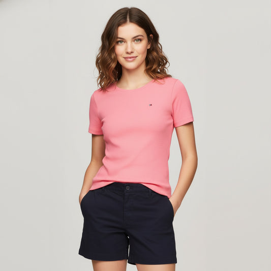Tommy Hilfiger Camiseta Mujer Rosada