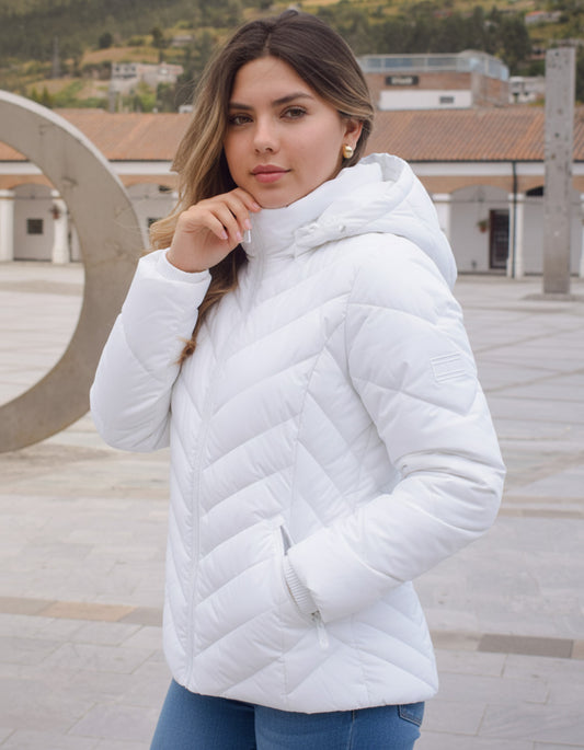 Tommy Hilfiger Chaqueta Puff Mujer Blanco